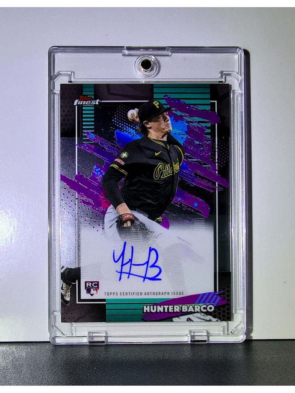 Hunter Barco Rookie 2026 MLB Topps Finest #FA-HB Autograph Baseball Card Pirates